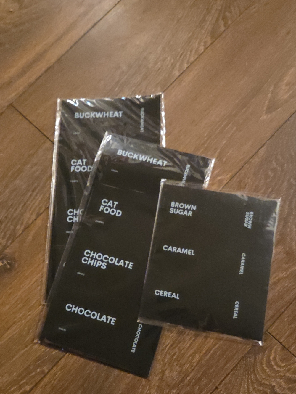 Black Food Label Stickers - 3 Packs for Home Organization
